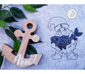 Stickdatei - 10 Seebär Gnom 10